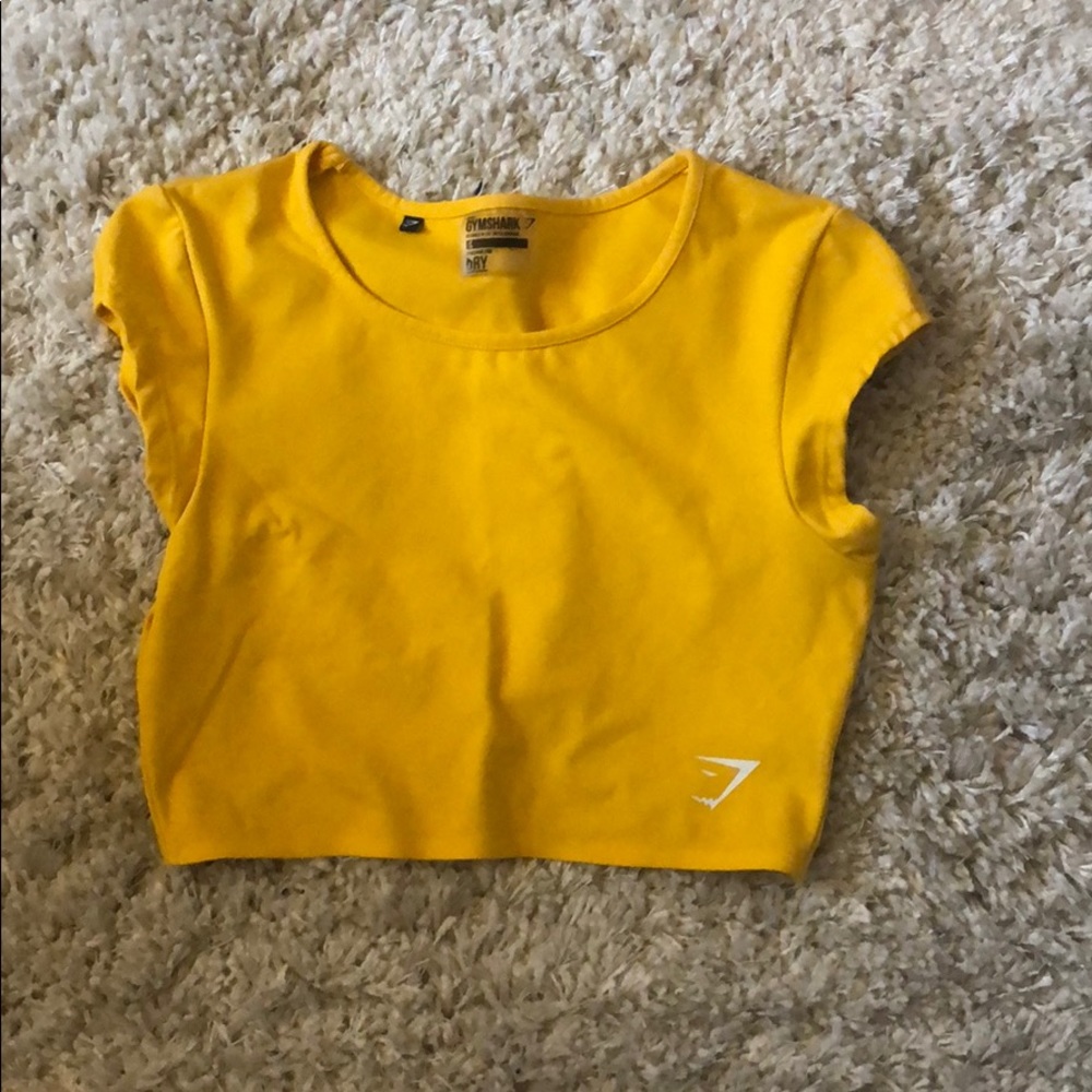 Yellow dreamy gymshark crop top! ON HOLD @sereda